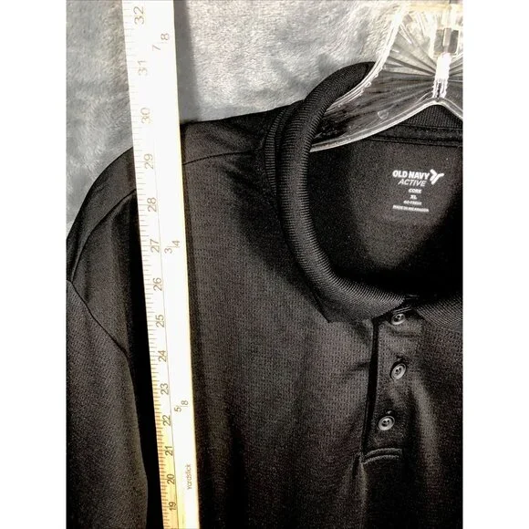 Old Navy Polo Shirt Extra Large Men’s Black - Picture 6 of 7